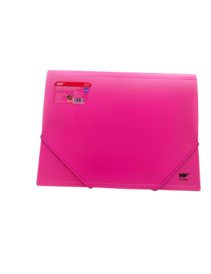 PP CARPETA MP A4 C/SOLAPA Y GOMA COLORES FLUOR UD