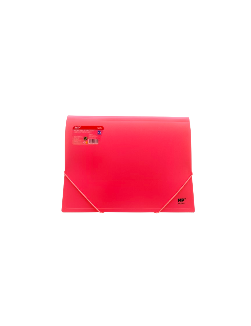 PP CARPETA MP A4 C/SOLAPA Y GOMA COLORES FLUOR UD