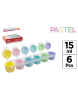 PP TEMPERA ESCOLAR MP COLORES PASTEL PACK-6 UD