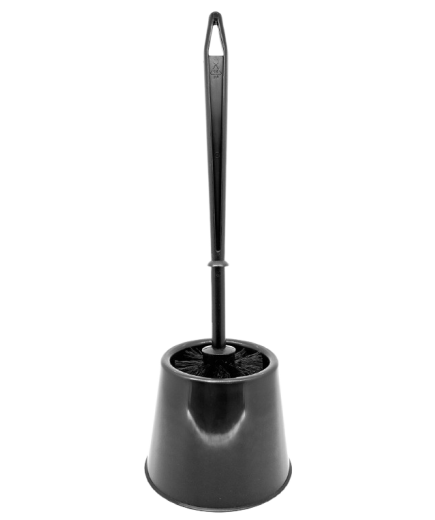 ESCOBILLERO WC PAMEX COMPLETO BLANCO/NEGRO UD