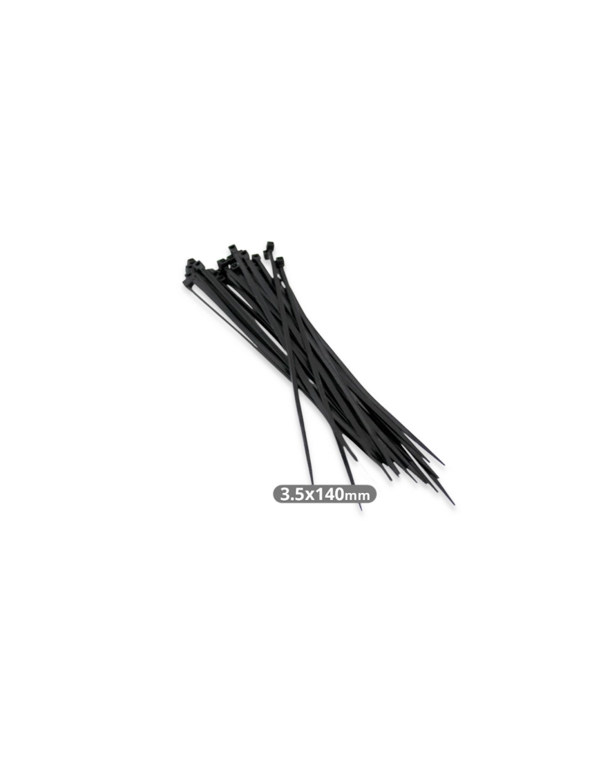 BRIDAS NYLON 140X3.6MM NEGRO BOLSA 100 UD.