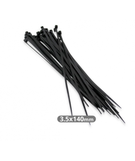 BRIDAS NYLON 140X3.6MM NEGRO BOLSA 100 UD.