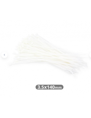 BRIDAS NYLON 140X3.6MM NATURAL BOLSA 100 UD.