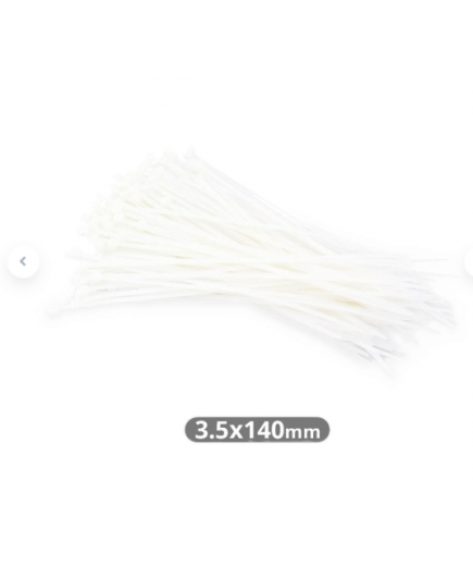 BRIDAS NYLON 140X3.6MM NATURAL BOLSA 100 UD.