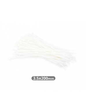 BRIDAS NYLON 200X3.6MM NATURAL BOLSA 100 UD.
