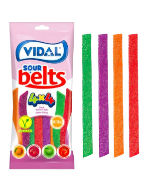 GOMINOLAS VIDAL SOUR BELTS VEGAN B/90GR