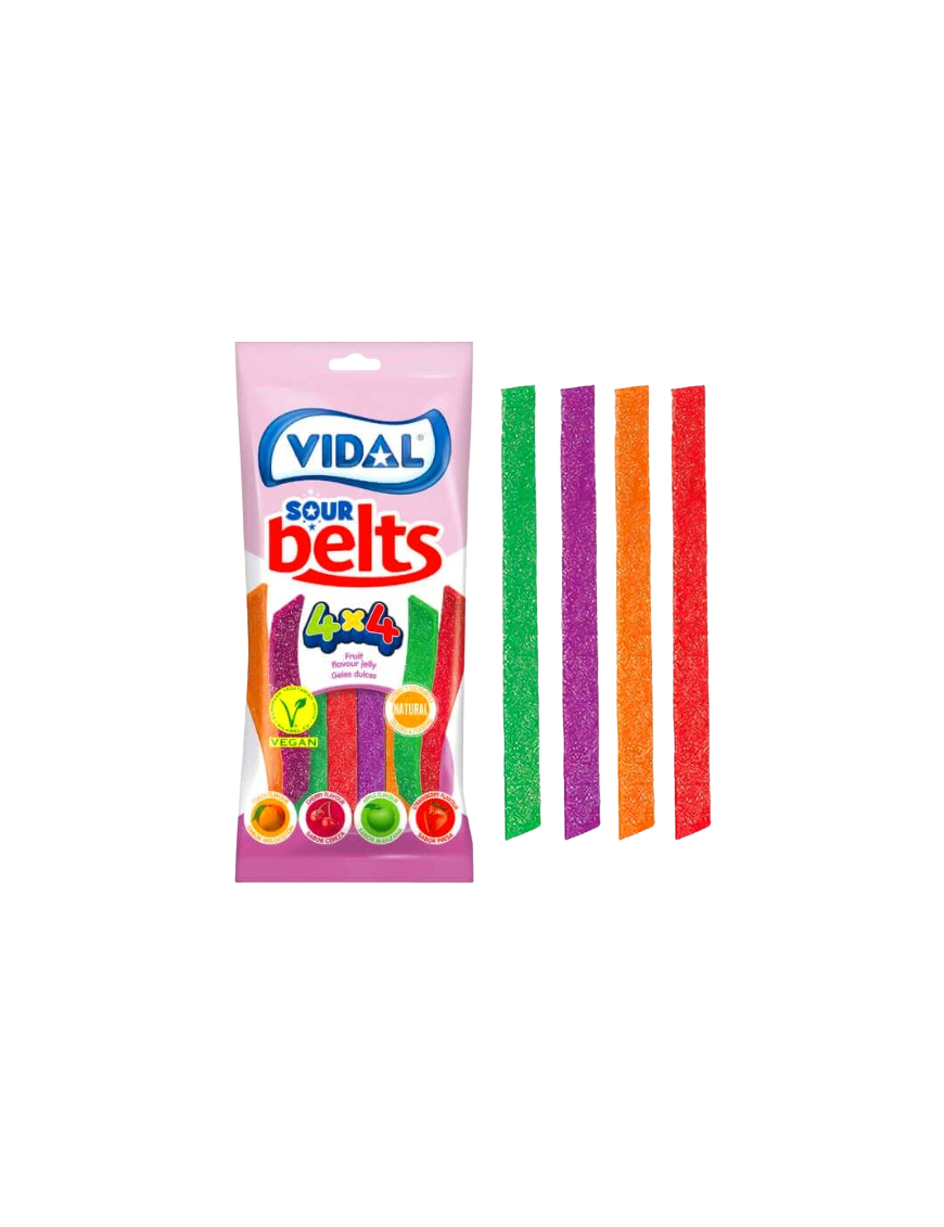 GOMINOLAS VIDAL SOUR BELTS VEGAN B/90GR