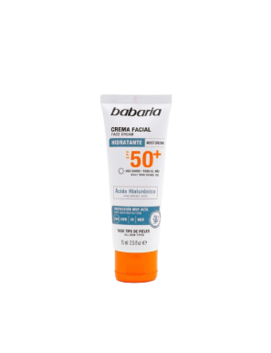 SOL CREMA FACIAL BABARIA AC/HIALURONICO F-50+ 75ML