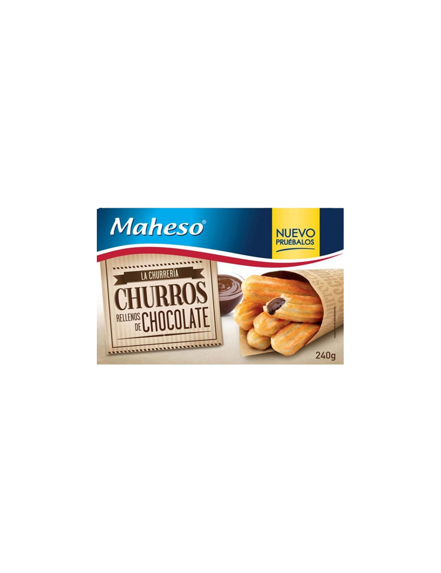 CHURROS RELLENOS DE CACAO MAHESO E/240 GR