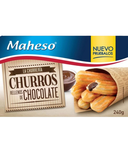 CHURROS RELLENOS DE CACAO MAHESO E/240 GR