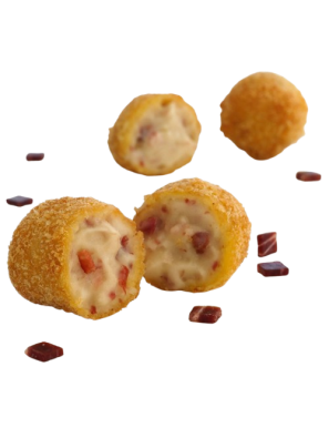 CROQUETA HOG.REDONDA.40.GR.JAMON IBERICO B/1 KG