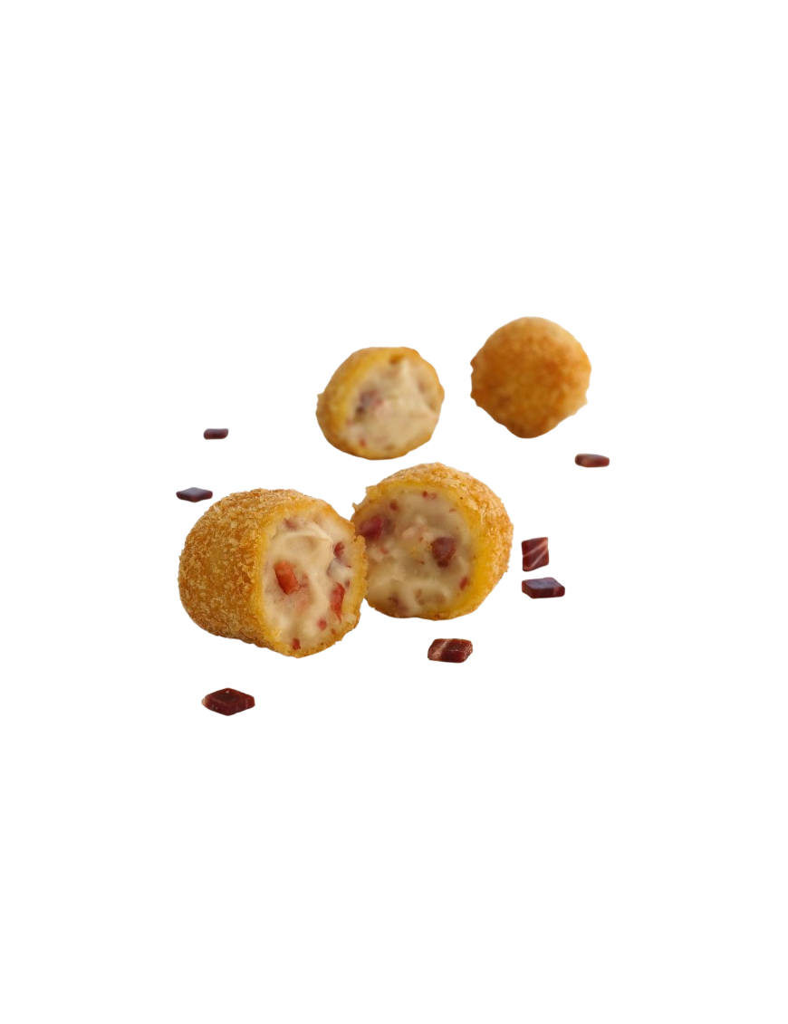 CROQUETA HOG.REDONDA.40.GR.JAMON IBERICO B/1 KG