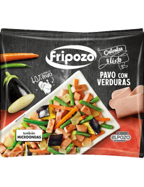 PAVO CON VERDURAS FRIPOZO C/7673 CONG.B/400.GR.