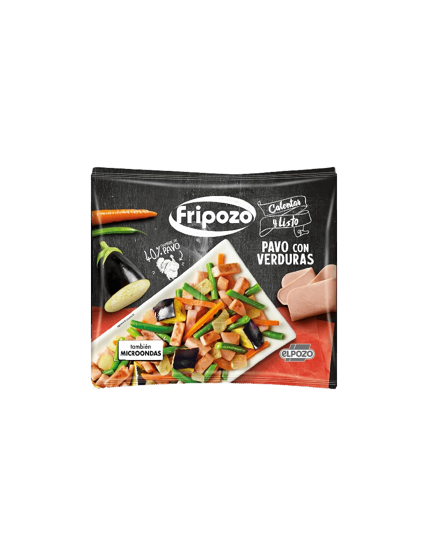 PAVO CON VERDURAS FRIPOZO C/7673 CONG.B/400.GR.