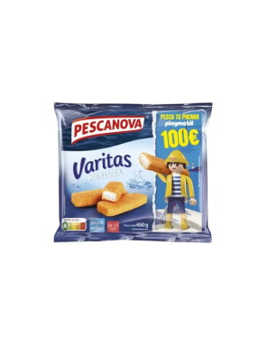 MERLUZA PESCANOVA VARITA EMPANADA UD P/450 GR