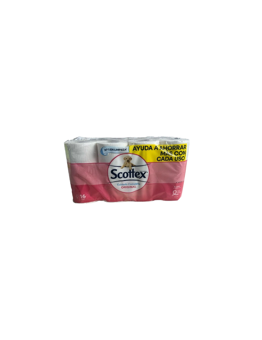 PAPEL HIGIENICO SCOTTEX 2 C 17,7M. B/16 ROLLOS