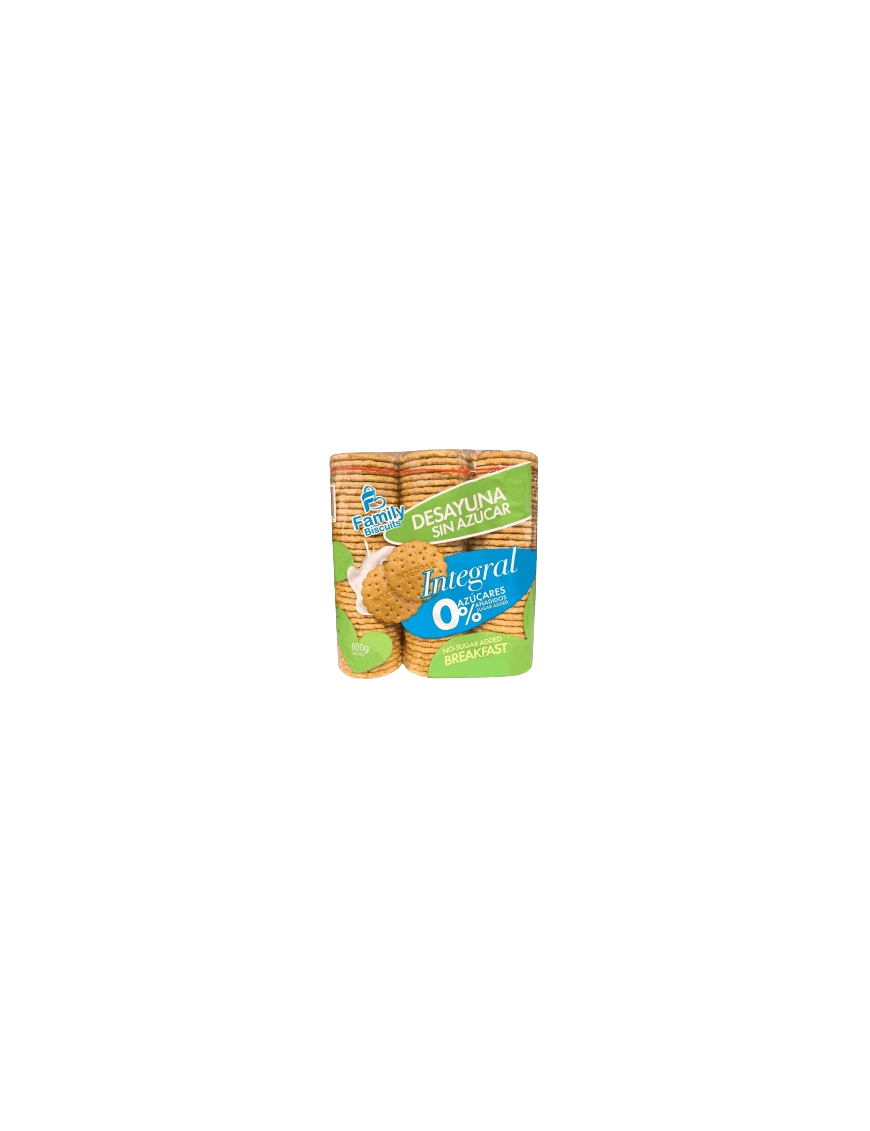 GALLETA FAMILY BISCUITS INTEGRAL ZERO P/600 GR