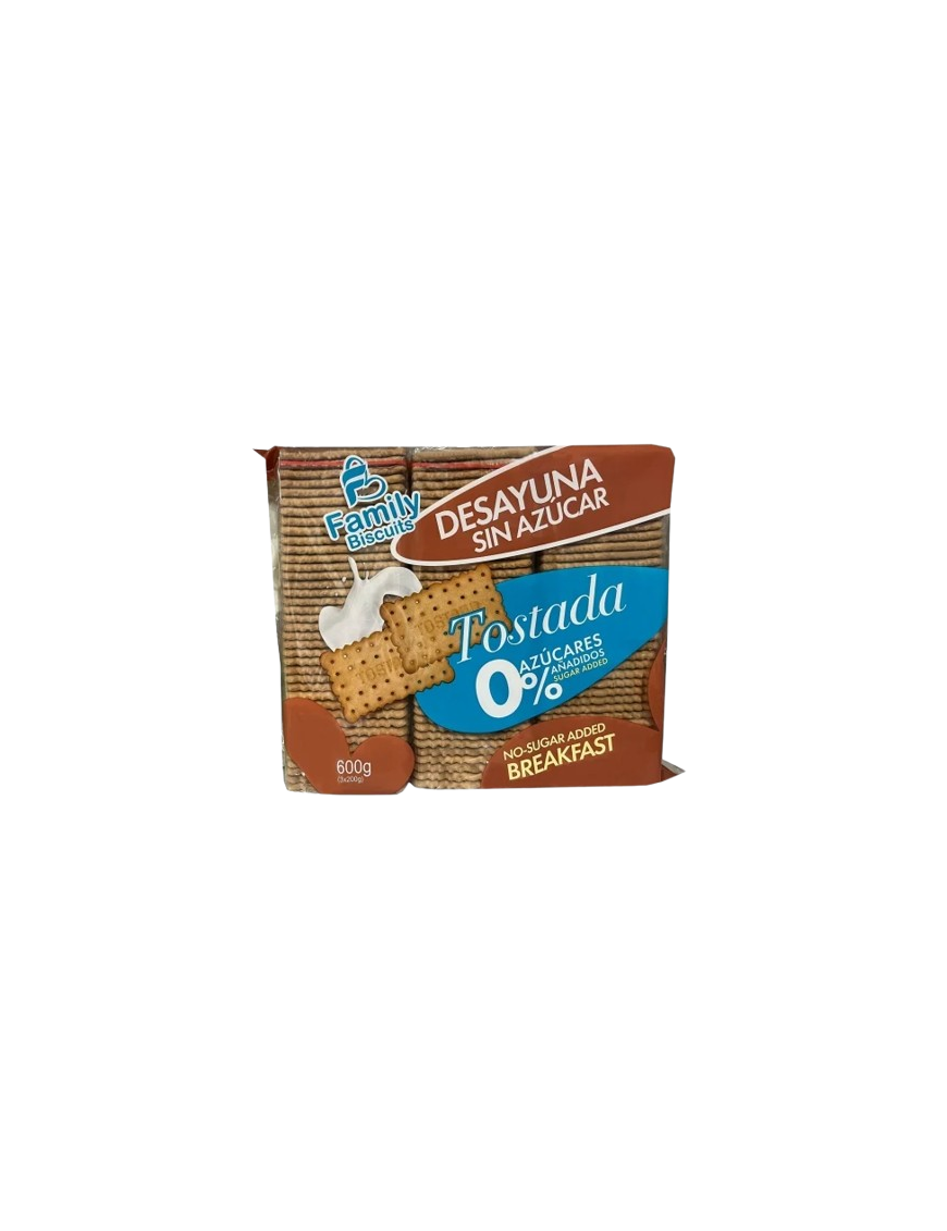 GALLETA FAMILY BISCUITS TOSTADA ZERO P/600 GR
