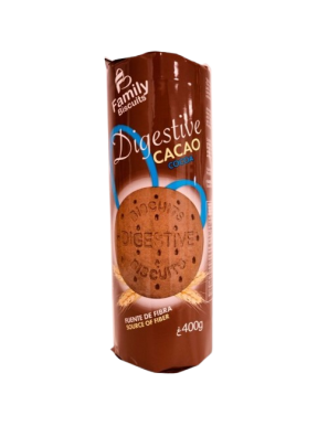 GALLETA FAMILY BISCUITS DIGESTIVE CACAO P/400 GR