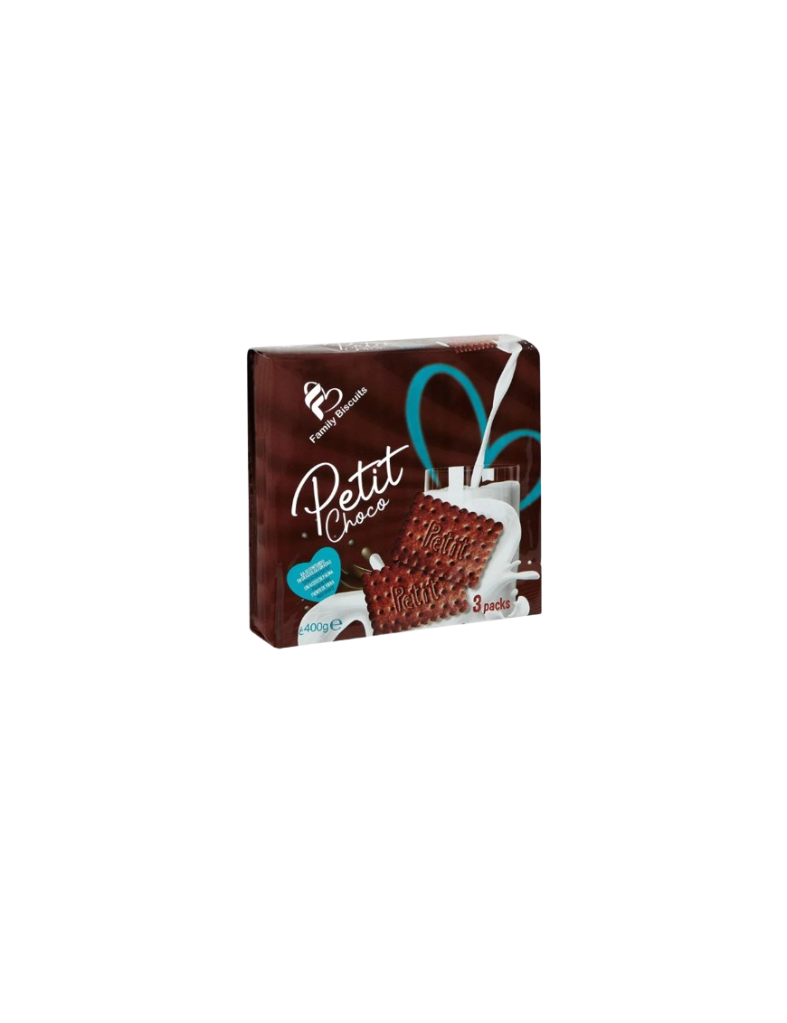 GALLETA FAMILY BISCUITS PETIT CHOCO P/380 GR