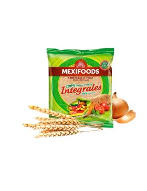 TORTILLA TRIGO INTEGRAL MEXIFOODS 8UD B/320GR