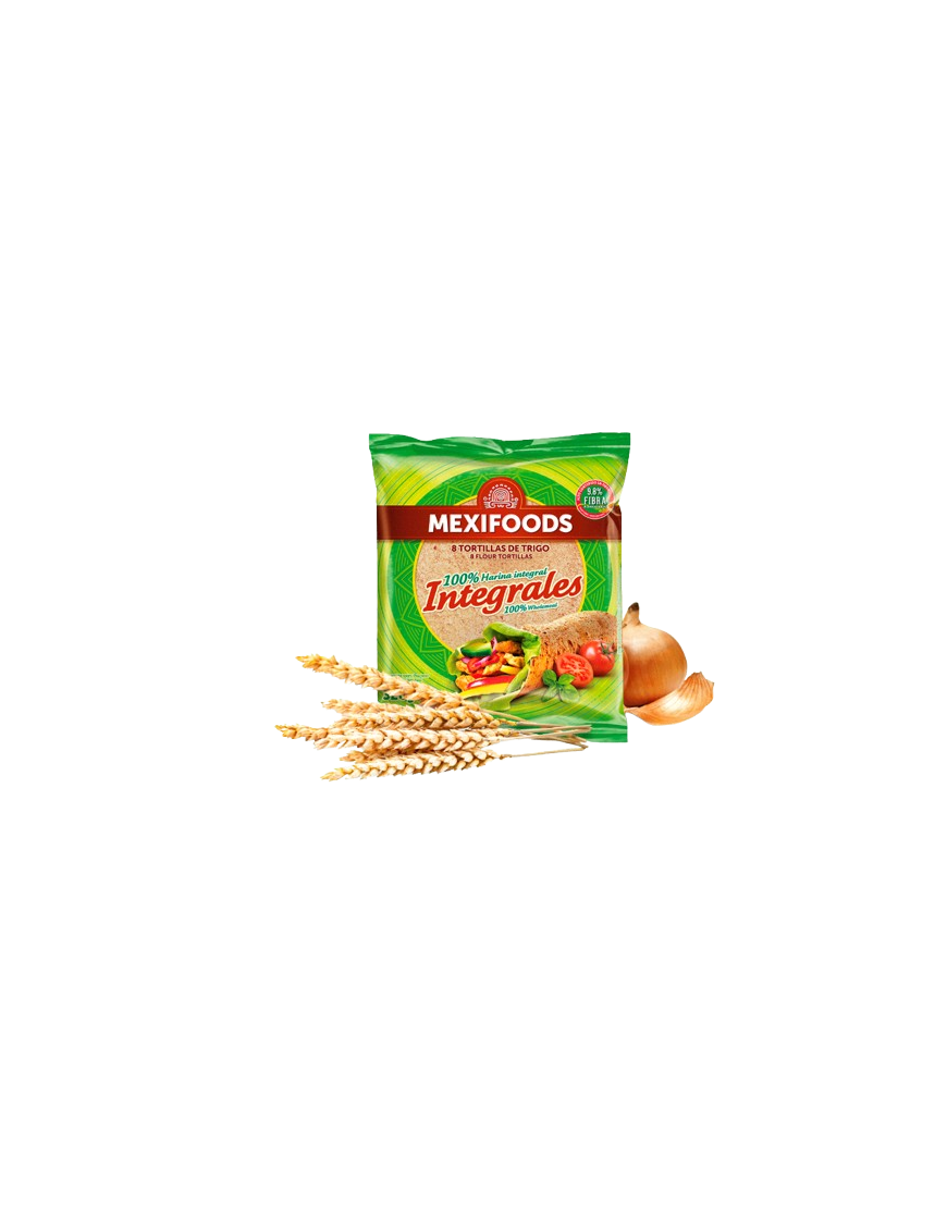 TORTILLA TRIGO INTEGRAL MEXIFOODS 8UD B/320GR