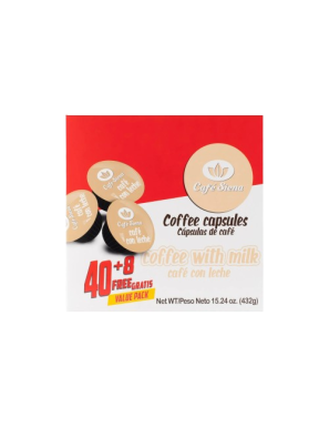 CAFE SIENA CAFE C/LECHE COMPA DOLCE GUSTO E/48CPS