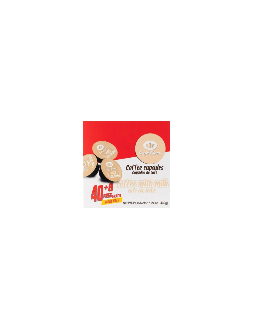 CAFE SIENA CAFE C/LECHE COMPA DOLCE GUSTO E/48CPS