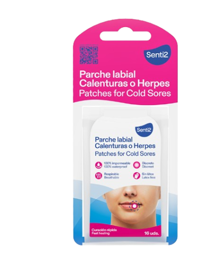 PARCHES LABIAL SENTI2 HERPES-CALENTURAS P/16 UD