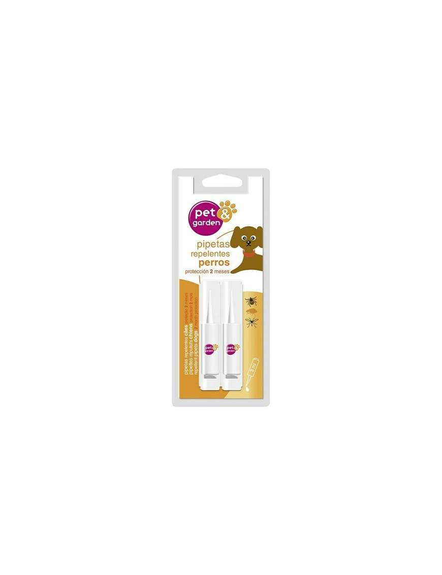 PIPETAS REPELENTES PERRO PET&GARDEN P/2 UD