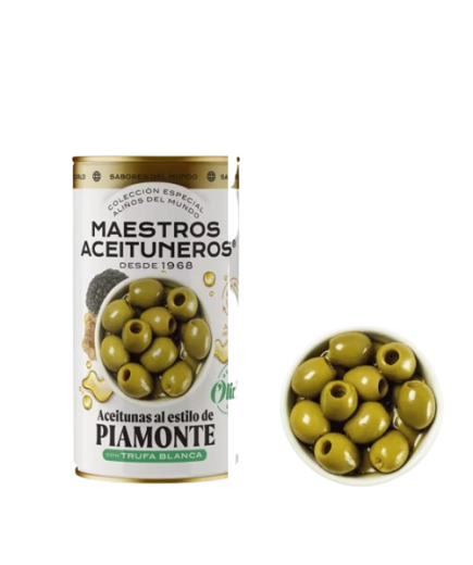 ACEITUNA M. ACEITUNEROS PIAMONTE C/TRUFA  L/370GR