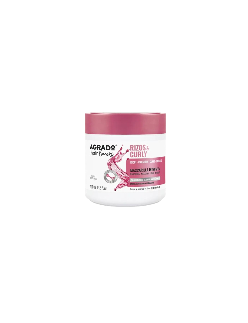 MASCARILLA CAPILAR AGRADO RIZO & CURLY  B/400 ML