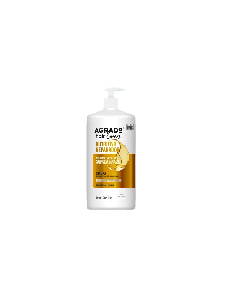 CHAMPU AGRADO NUTRITIVO REPARADOR DOSIF/900ML
