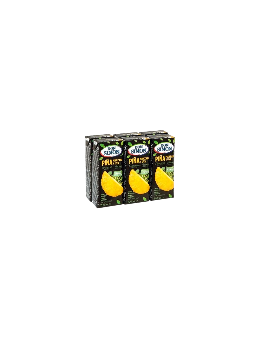 ZUMO DON SIMON PIÑA/UVA BRICK PACK 6X200 ML