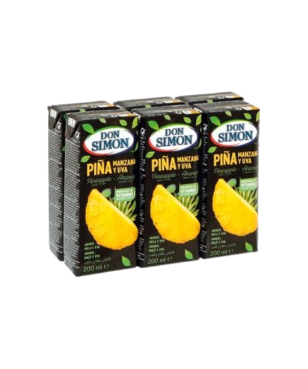 ZUMO DON SIMON PIÑA/UVA BRICK PACK 6X200 ML