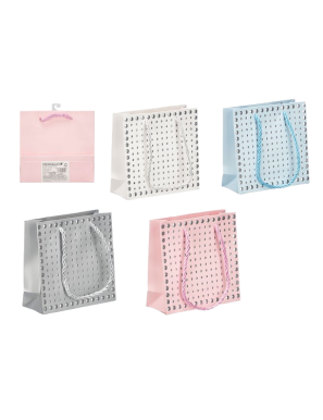 BOLSA REGALO PINCELLO PUNTOS SURTI 14X15X6 UD