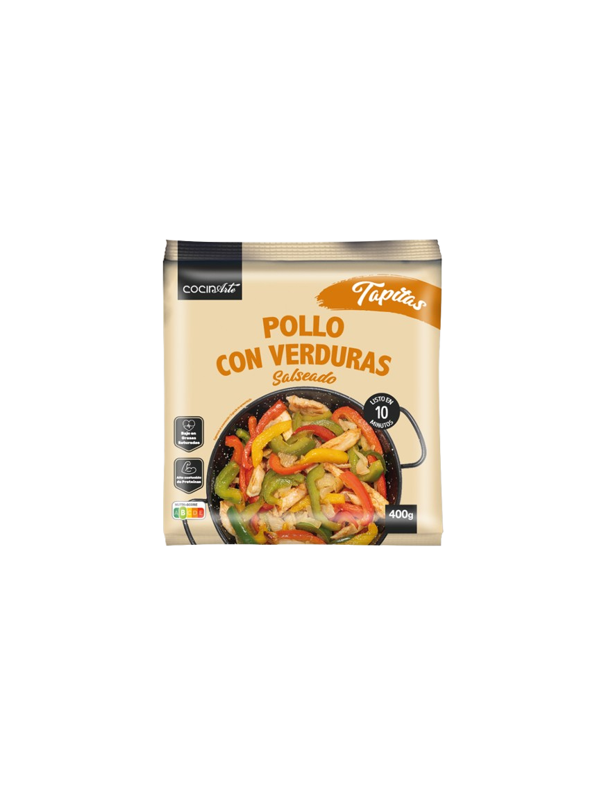COCINARTE POLLO CON VERDURAS SALSEADO B/400 GR