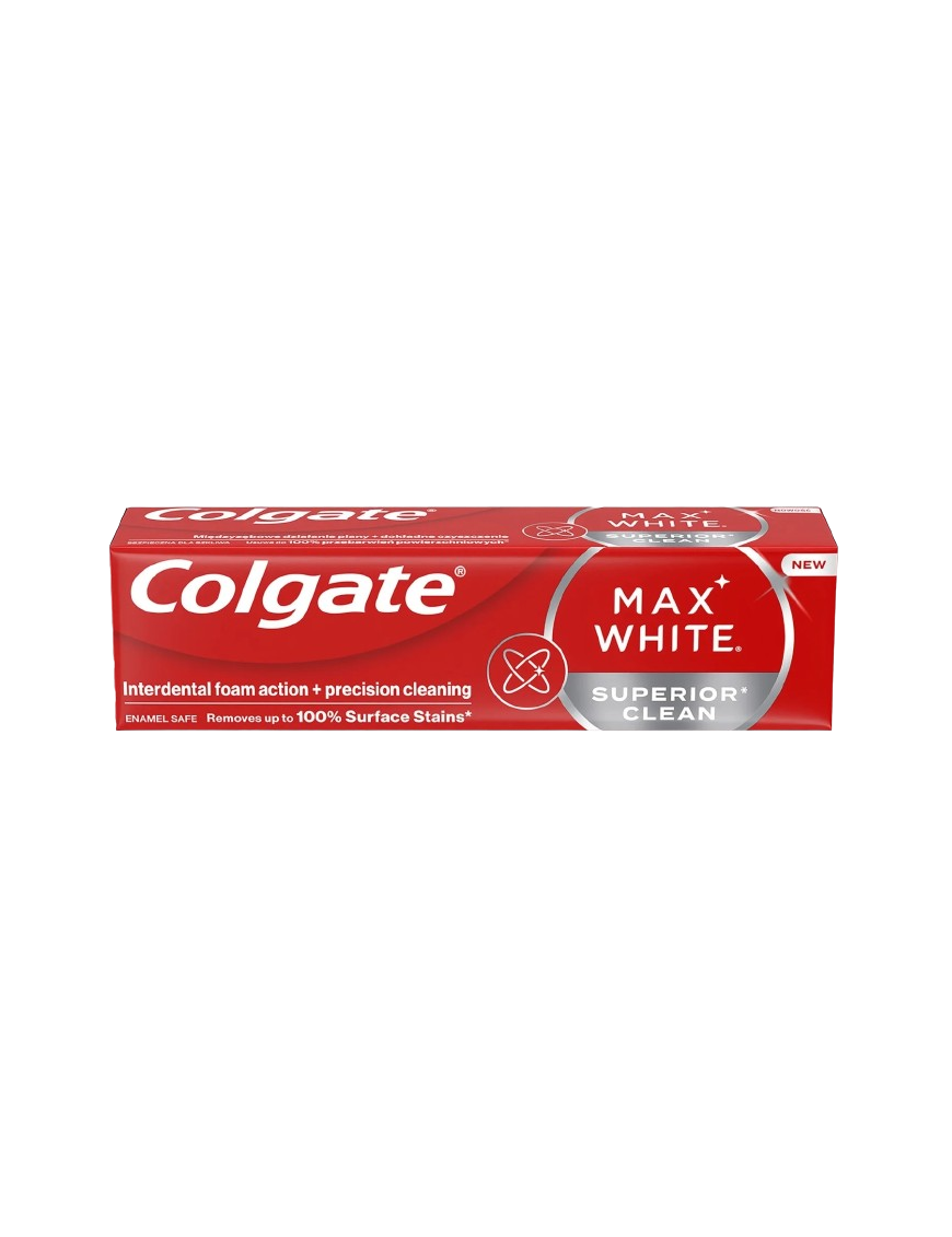 DENTIFRICO COLGATE MAX WHITE SUPERIOR CLEAN B/75ML