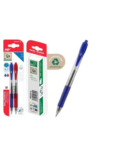 PP BOLIGRAGO MP 0,7 MM AZUL-ROJO PACK-2 UD