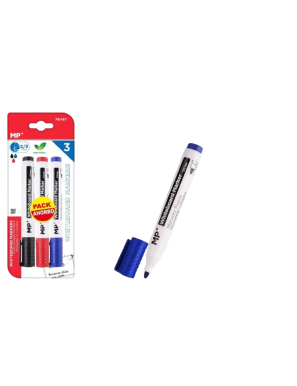 PP ROTULADOR MP BORRABLE PIZARRA COLOR PACK-3 UD