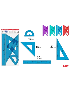PP REGLA MP TECHNIC KIT COLORES PACK-4 UD