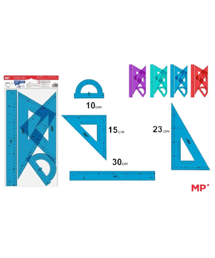 PP REGLA MP TECHNIC KIT COLORES PACK-4 UD