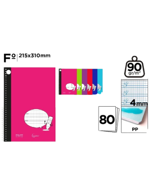 PP CUADERNO CERVANTES PAUTA LAPIZ 80H Fº 4 MM UD