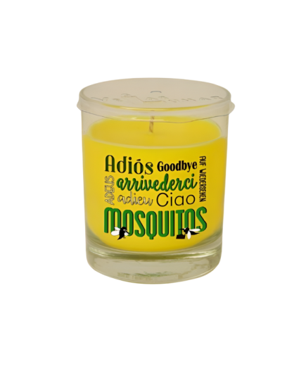 VELA ADIOS MOSQUITOS VASO LUMAR CITRONELLA UD