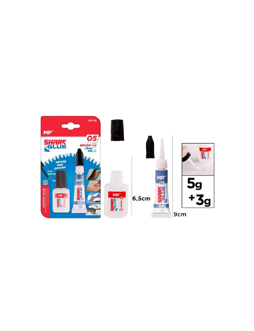 PP PEGAMENTO MP C/PINCEL+ TUBO PACK-2 UD