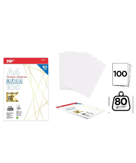 PP PAPEL RECAMBIO MP DIN A/4 80 GR BLANCO P/100 UD