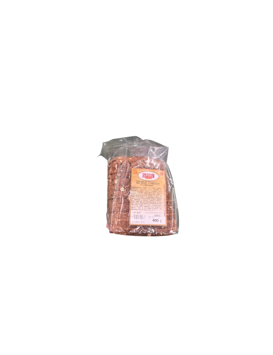 PAN RUIPAN MOLDE INTEG. CEREALES Y SEMILLAS B/400G