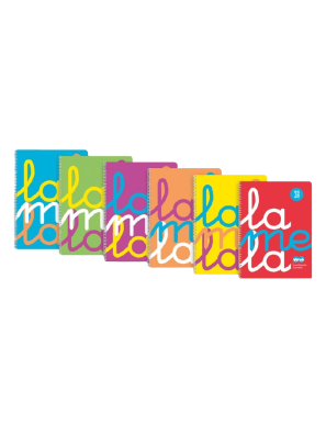 PP CUADERNO LAMELA POLIPROPILEN 80H Fº 3 MM UD
