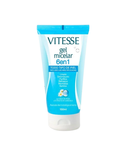 GEL FACIAL VITESSE MICELAR 6EN1 B/150 ML