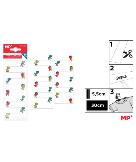 PP CINTA MP TERMICA NOMBRE 30 CM UNIDAD